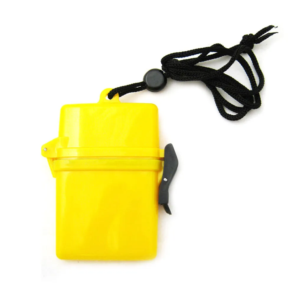 1 Waterproof Plastic Container with Lanyard Storage Case Carry Box Outdoor Sport