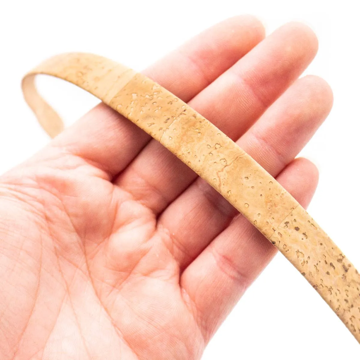 15mm flat cork cord for bag supply and Jewelry COR-527(10Meters)