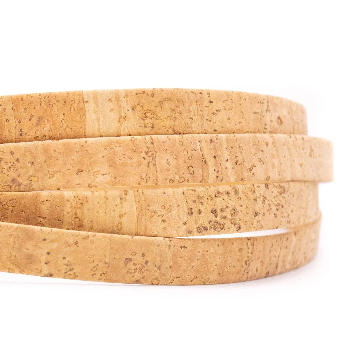 15mm flat cork cord for bag supply and Jewelry COR-527(10Meters)