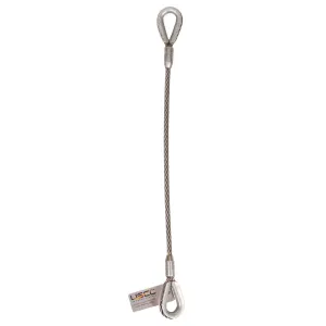 1" x 18' Thimble Eye Wire Rope Sling