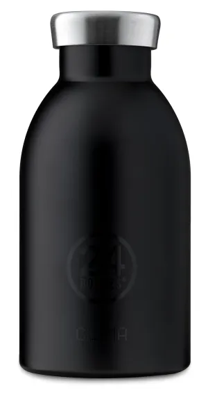 24BOTTLES Clima Double Walled Stainless Steel Water Bottle - 330ml - Stone Tuxedo Black