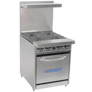 24" Restaurant Series Range w/ Four Burners & One Oven