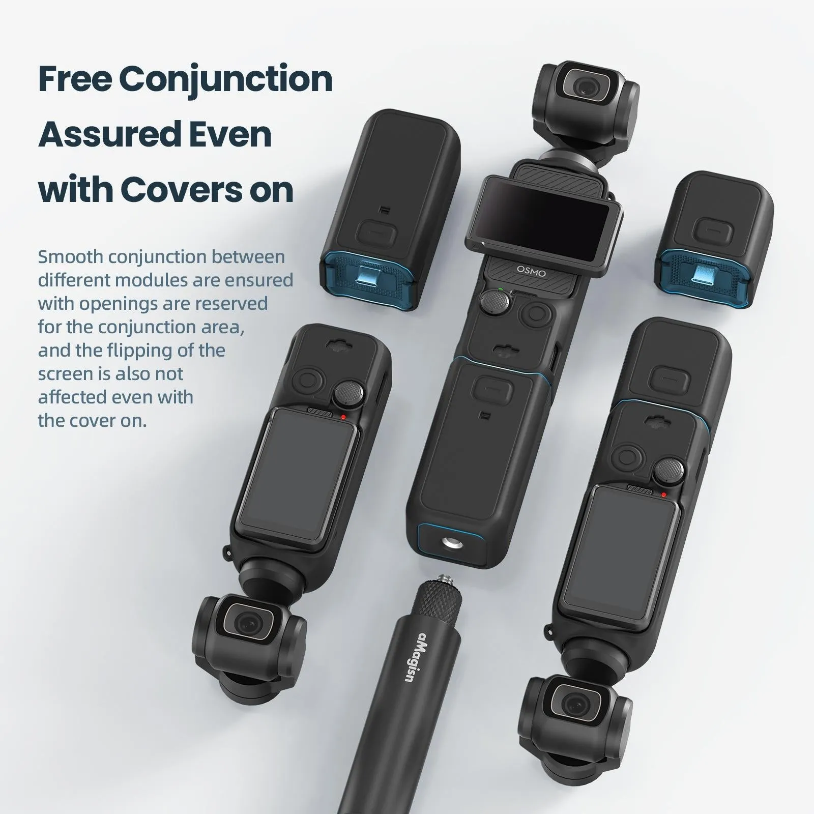 5-in-1 Silicone Case for Dji Pocket 3 Camera Accessories