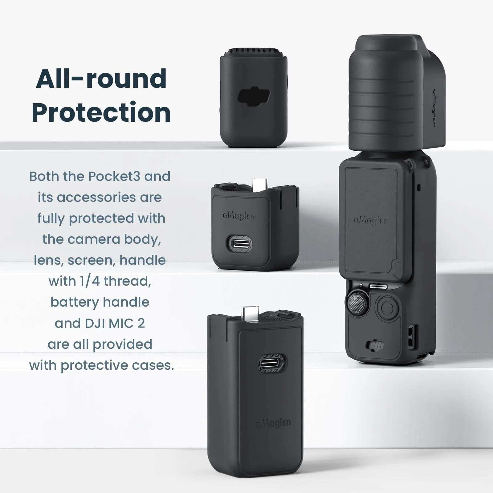 5-in-1 Silicone Case for Dji Pocket 3 Camera Accessories