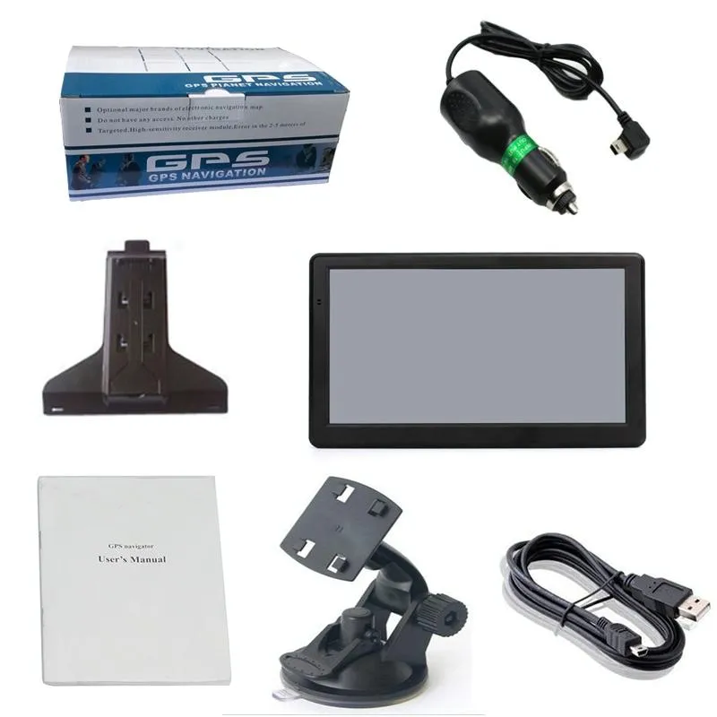 7 Inch Car Gps Navigator 8G   128M - Europe Map Fm Tf Card