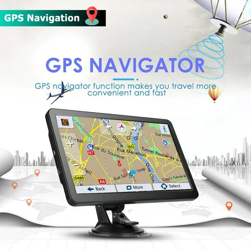 7 Inch Car Gps Navigator 8G   128M - Europe Map Fm Tf Card