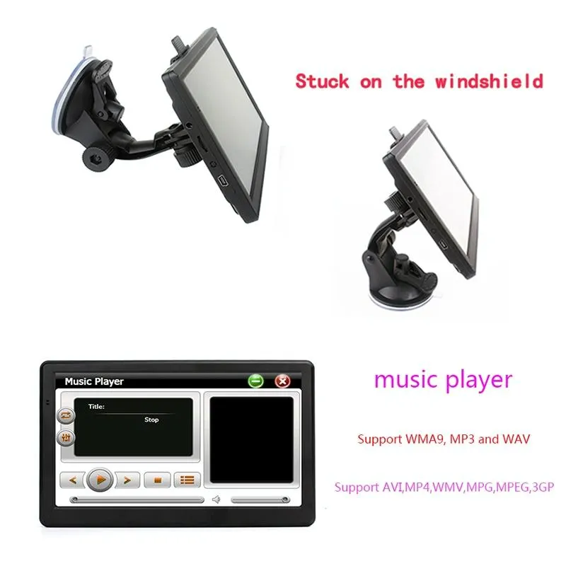 7 Inch Car Gps Navigator - 8G   256M Capacitive Screen - High Configuration - Southeast Asia Map