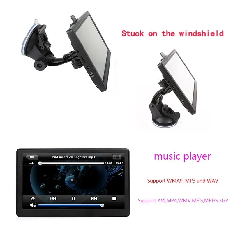 7 Inch Car Gps Navigator - 8G   256M Capacitive Screen - Russia Belarus Ukraine Maps