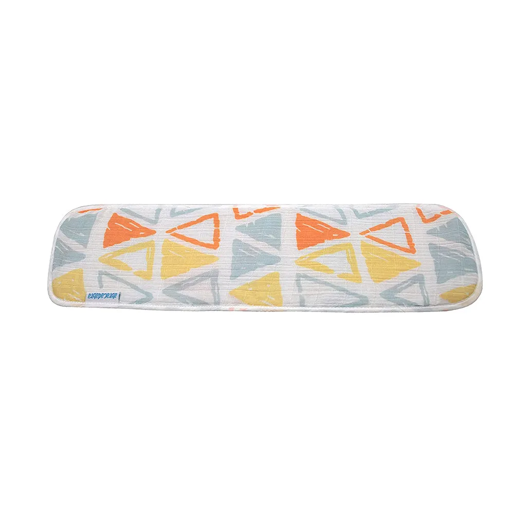 Abracadabra Muslin Burp Pad Set Of 2 (Triangle) - Light Orange