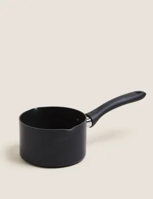 Black Aluminium 14cm Non-Stick Milk Pan
