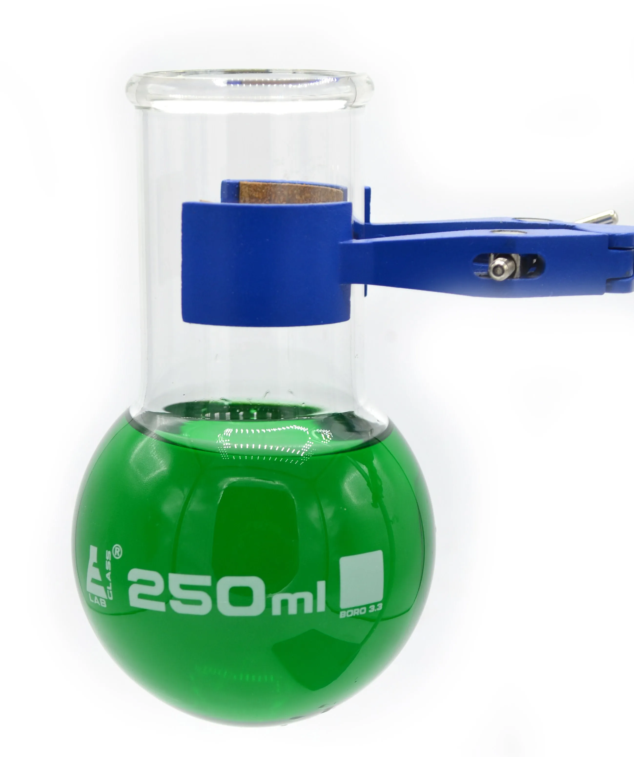 Boiling Flask, 250ml - Borosilicate Glass - Round Bottom, Wide Neck, Beaded Rim - Eisco Labs