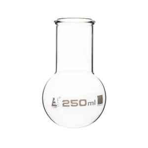Boiling Flask, 250ml - Borosilicate Glass - Round Bottom, Wide Neck, Beaded Rim - Eisco Labs