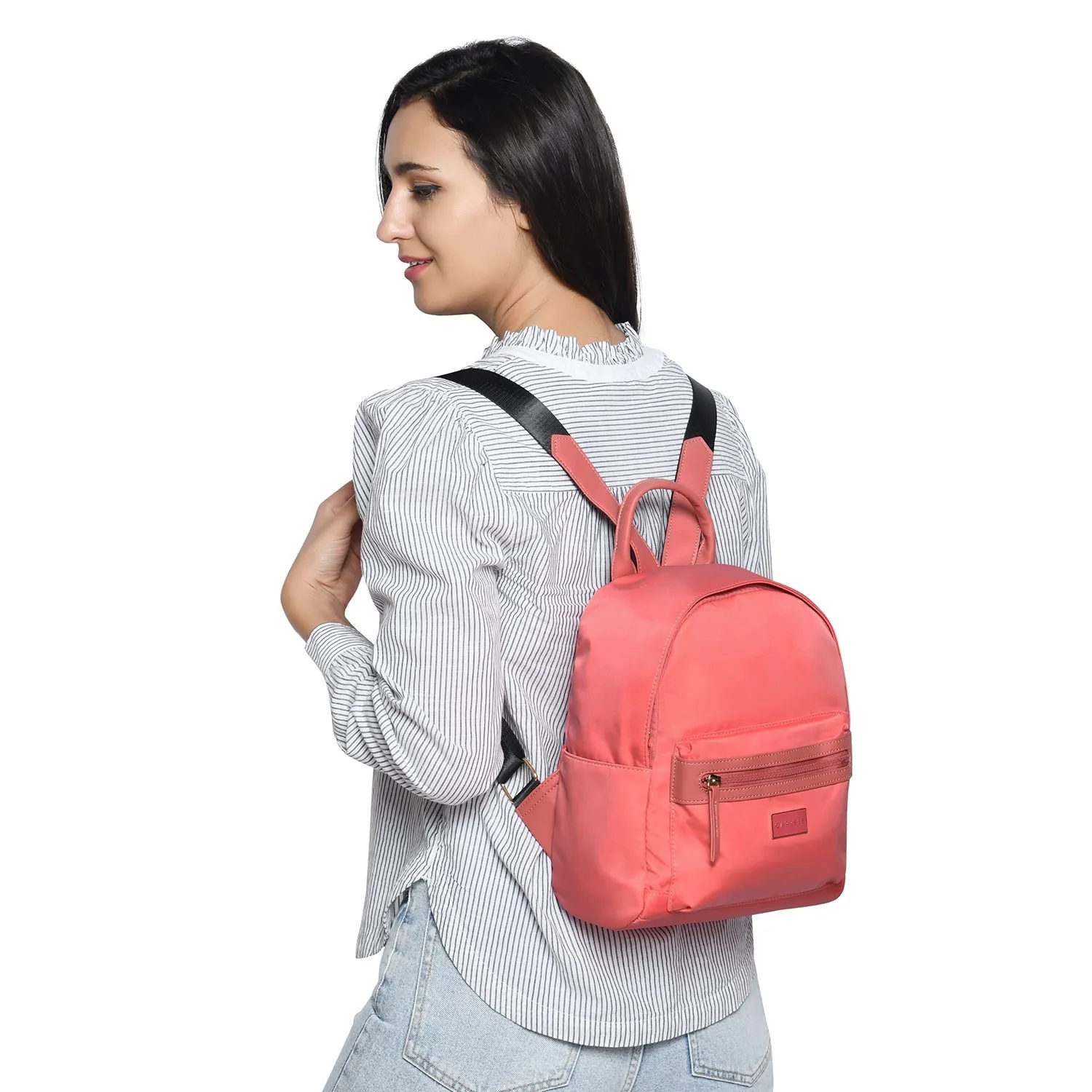 Caprese Cindy Backpack Small Pastel Peach