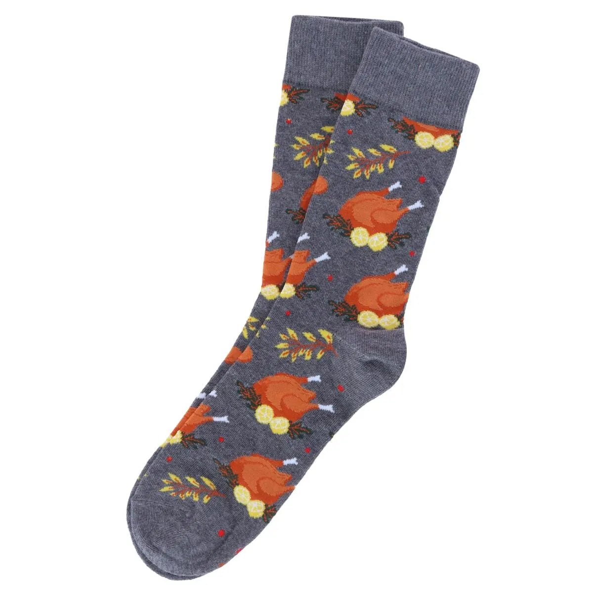 CTM® Men's Thankgiving Turkey Novelty Socks (1 Pair)