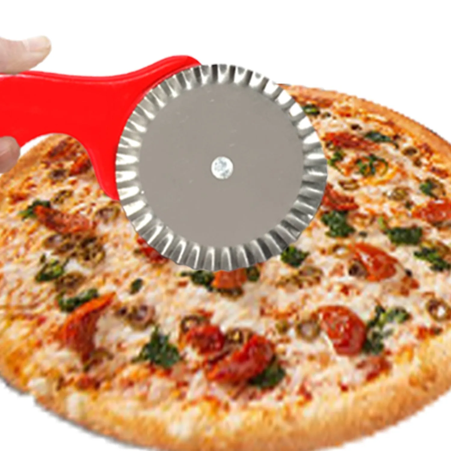 Curly Pizza Cutter / Pastry Cutter / Sandwiches Cutter