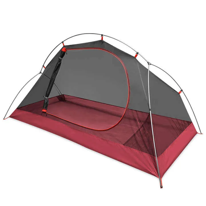 Factory Aluminum Custom logo Oxford Rainproof Cycling Double Layer Pole Outdoor Camping Tent خيمة تخييم خارجية مزدوجة الطبقات مقاومة للمطر مصنوعة من الألومنيوم بشعار مخصص من مصنع أكسفورد لركوب الدراجات