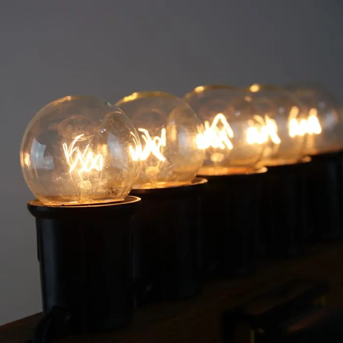 G40 Clear (White) Glass Bulbs E26 Bases (25 Pack)