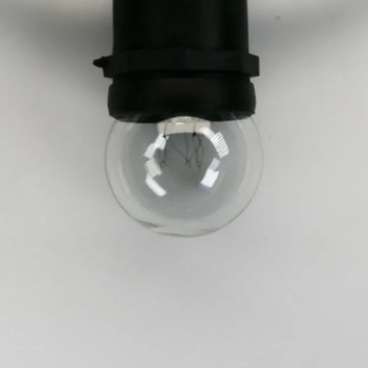 G40 Clear (White) Glass Bulbs E26 Bases (25 Pack)