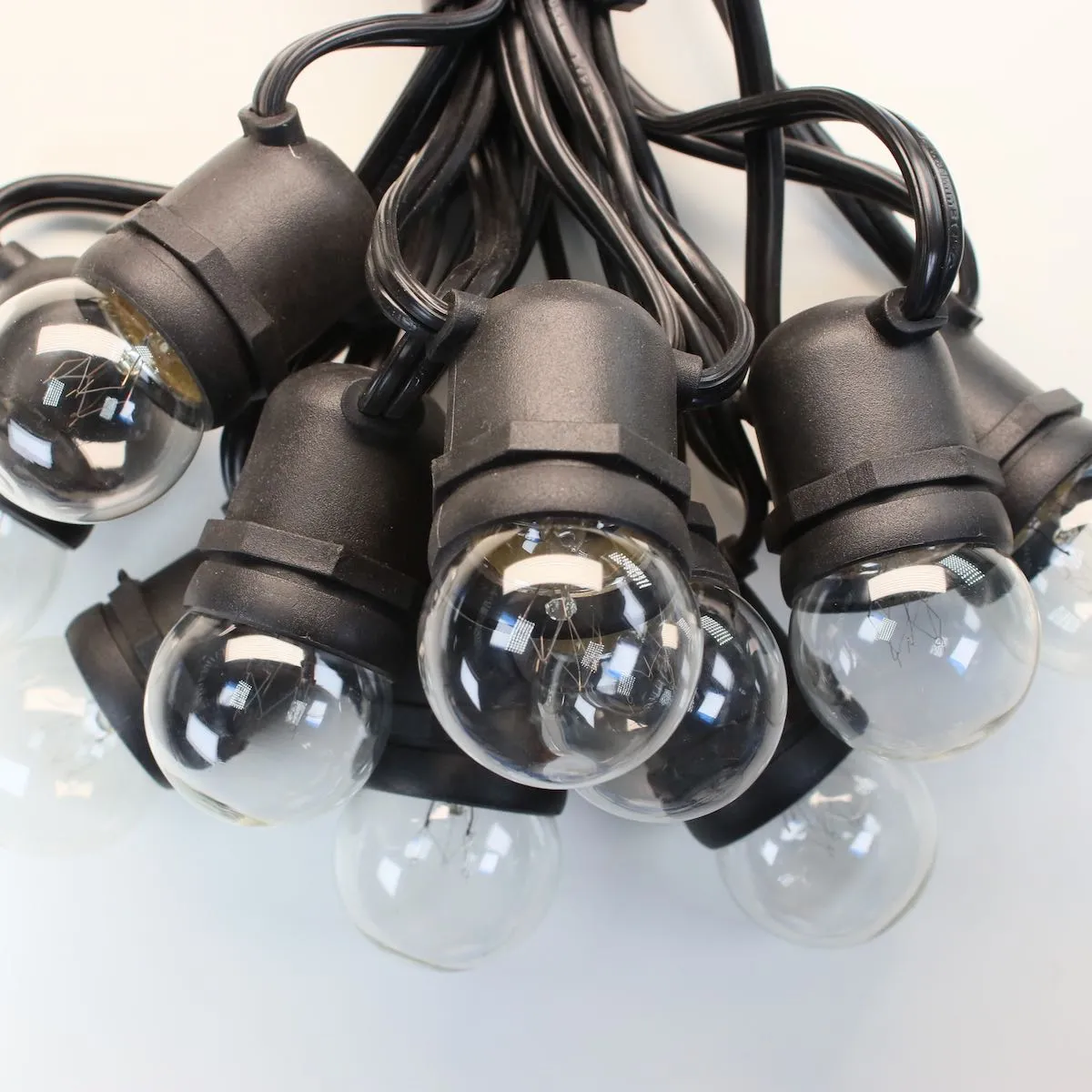 G40 Clear (White) Glass Bulbs E26 Bases (25 Pack)