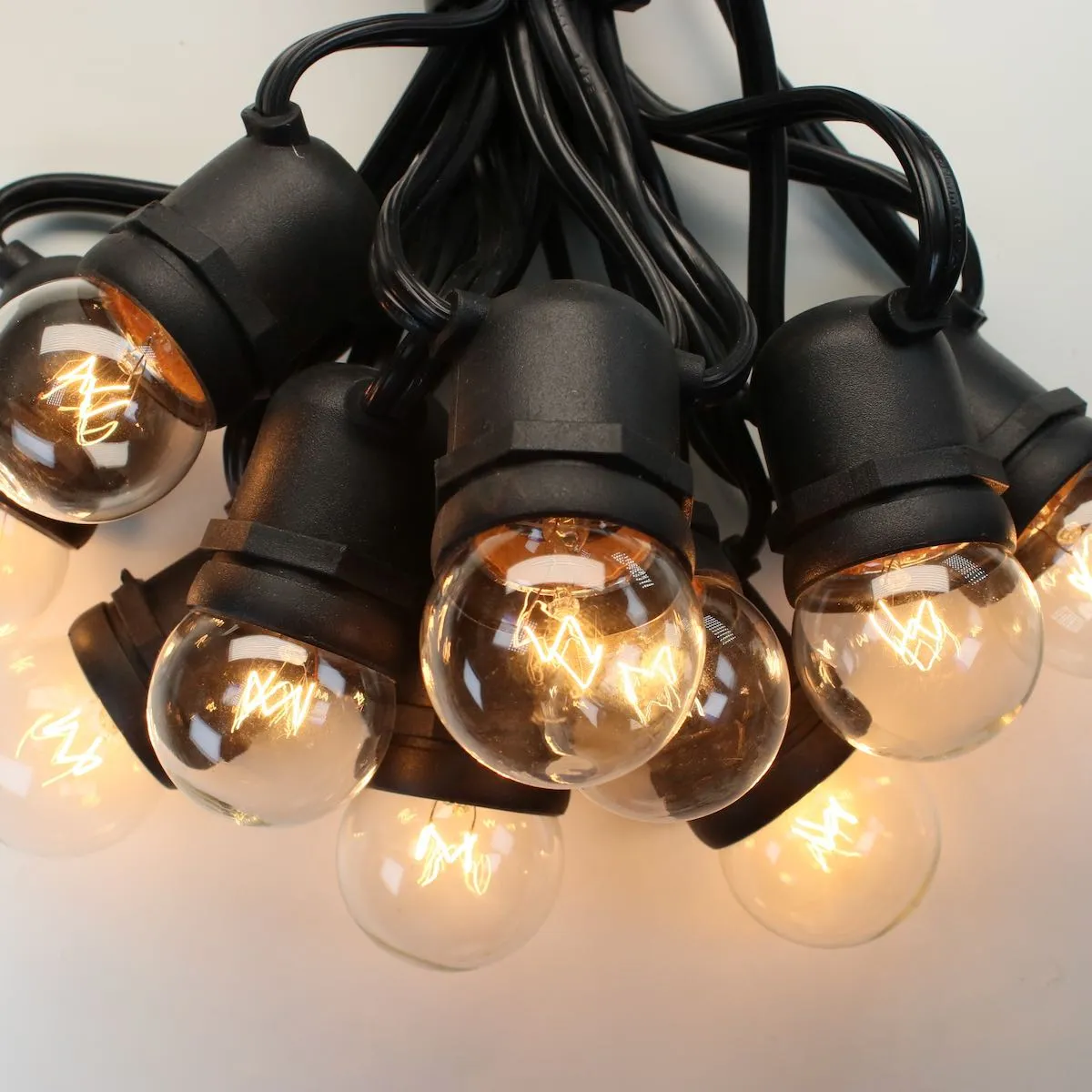 G40 Clear (White) Glass Bulbs E26 Bases (25 Pack)