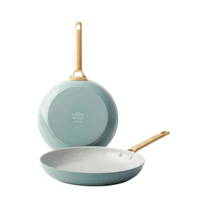 GreenPan Padova Frypan Twin Pack Smokey Blue 24cm/30cm