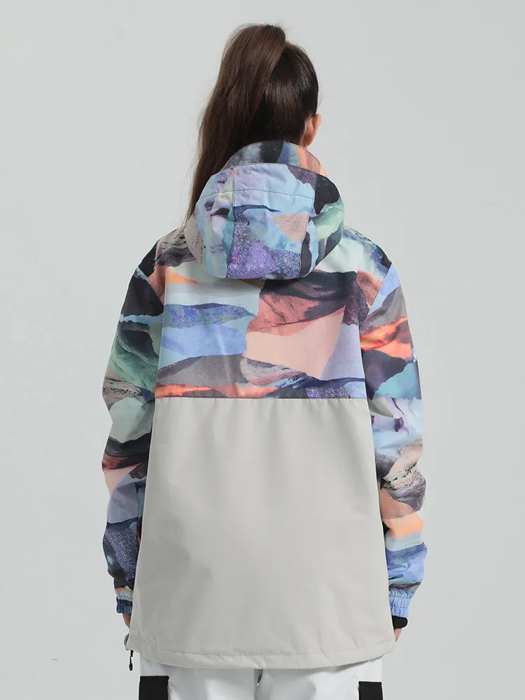 Gsou Snow Women's Color Block Ski Jacket