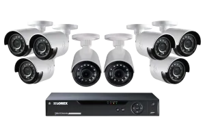 HD DVR Security System with 1080p Ultra-Wide Viewing Cameras & Lorex Cloud Connectivity