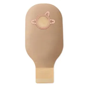Hollister 18002 New Image 2-Piece Drainable Pouch With One Sided Comfortwear Panel And Lock N Roll Microseal Closure 1-3/4" Flange, 12" L, Ultra-Clear, With Belt Tabs, Without Integrated Filter