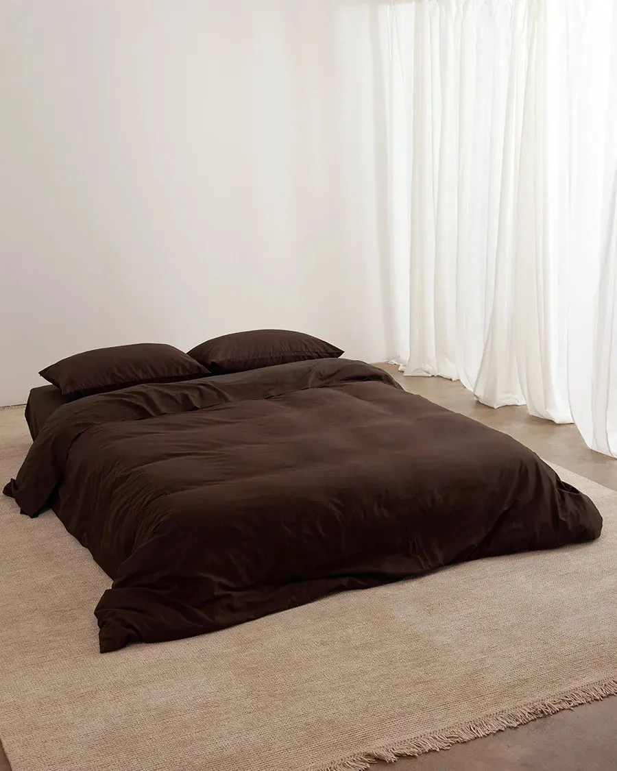Hommey Quilt Cover - Cocoa