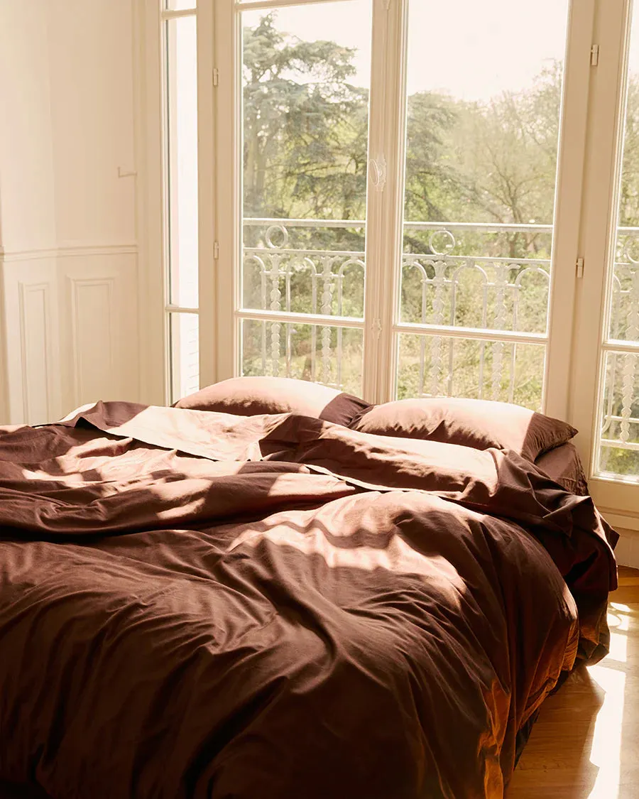 Hommey Quilt Cover - Cocoa