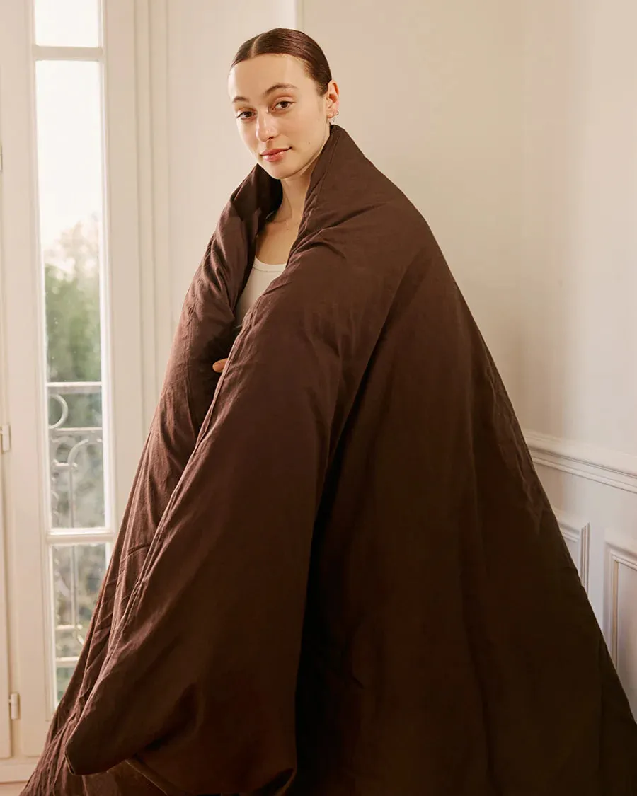 Hommey Quilt Cover - Cocoa
