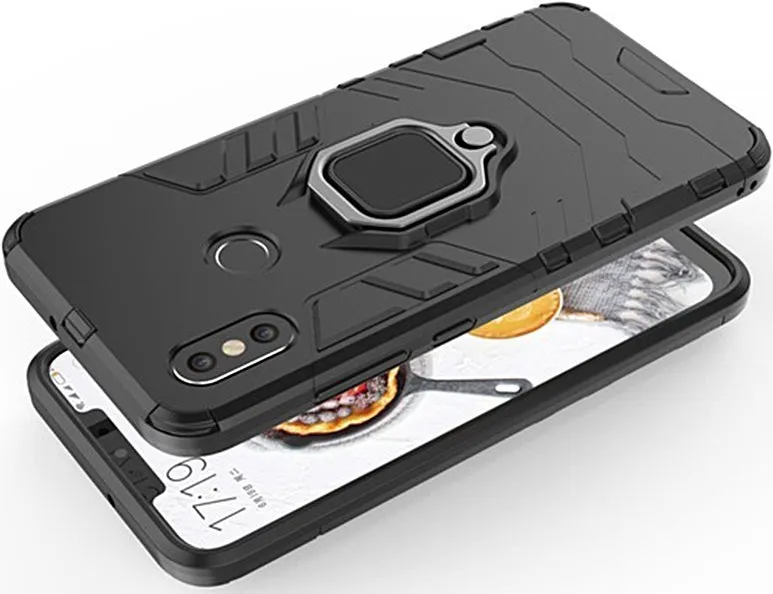 iPhone 7 Rugged Case with Stand - Black