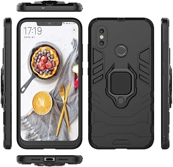 iPhone 7 Rugged Case with Stand - Black