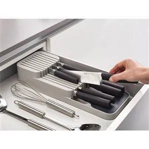 Joseph Joseph DrawerStore Compact In Drawer Knife Rack Grey