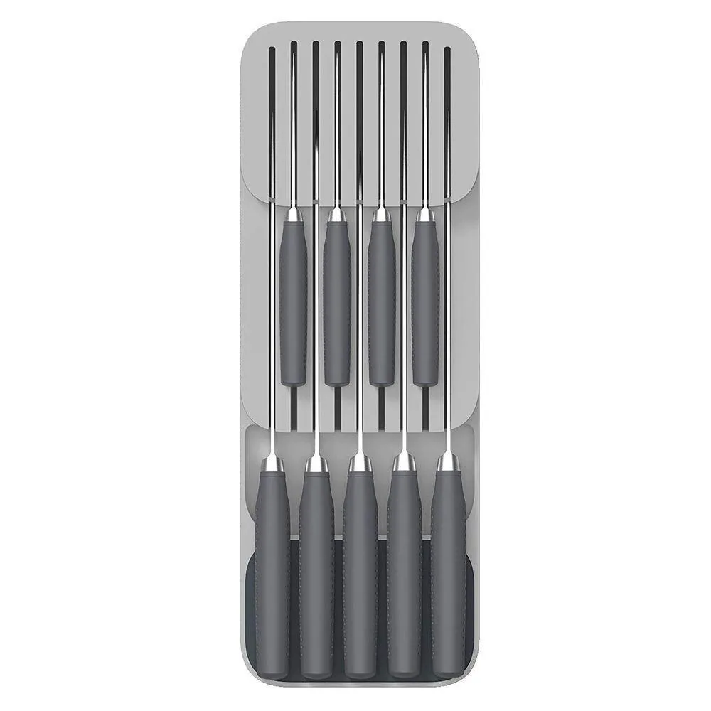 Joseph Joseph DrawerStore Compact In Drawer Knife Rack Grey