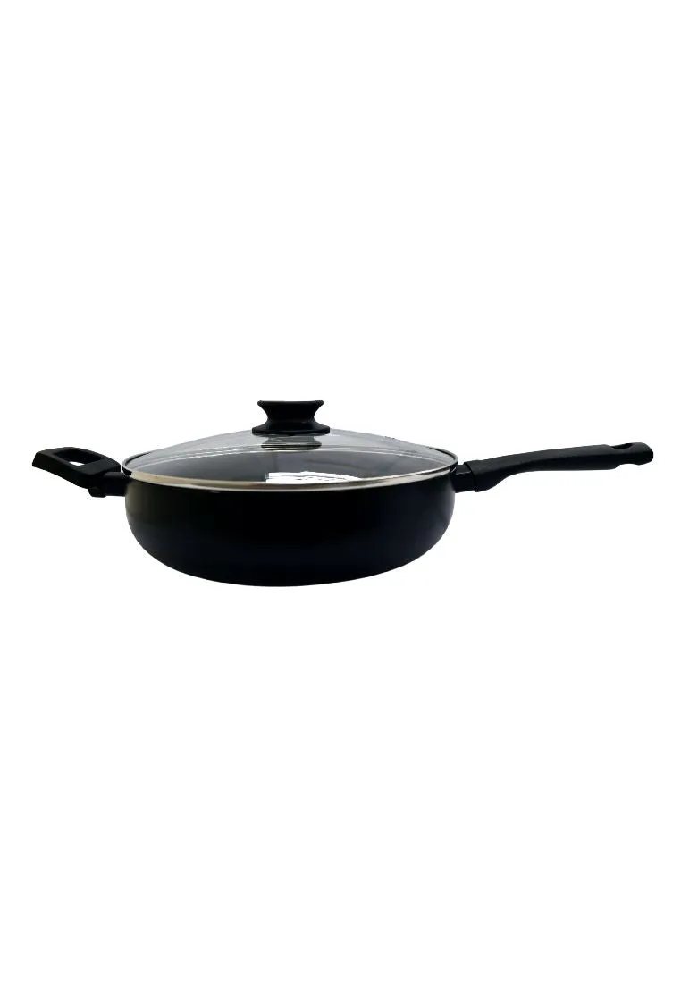Kitchen Fun Salsa Saute Pan 28cm with Lid and Helper Handle