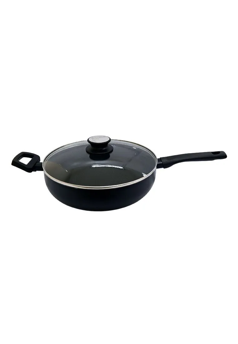 Kitchen Fun Salsa Saute Pan 28cm with Lid and Helper Handle