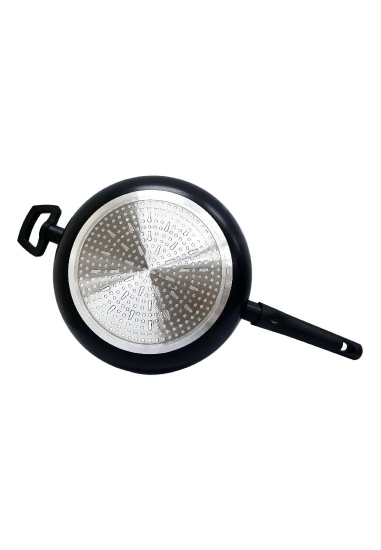 Kitchen Fun Salsa Saute Pan 28cm with Lid and Helper Handle