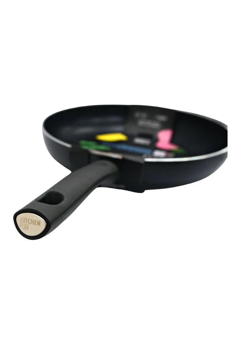 Kitchen Fun Salsa Saute Pan 28cm with Lid and Helper Handle