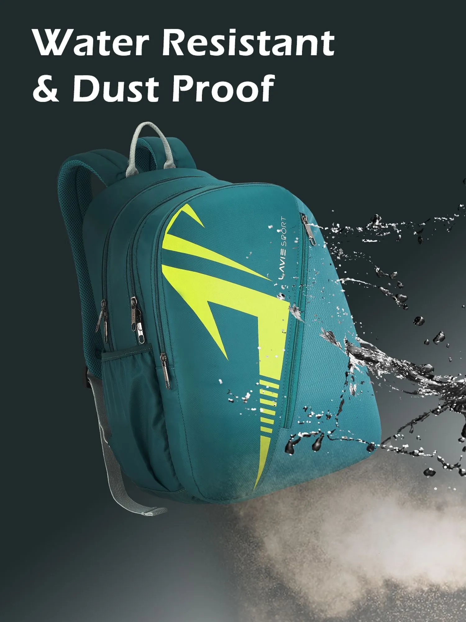 Lavie Sport Tribal 37L College Bag For Boys & Girls | Backpack For Men & Women Teal