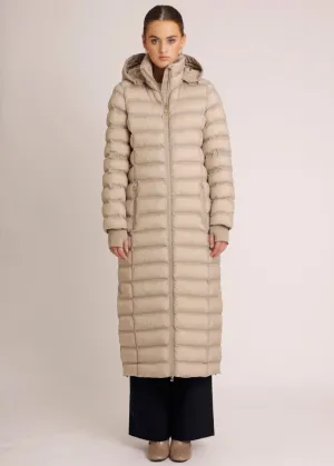 Maxi Waterproof Puffer Jacket  - Beige