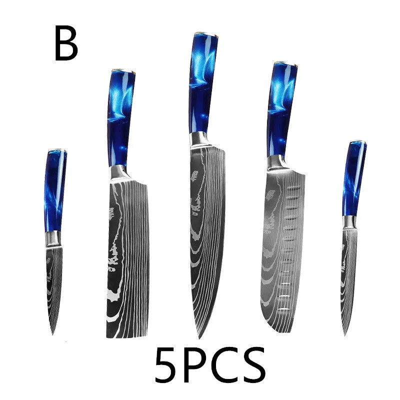 Multi-purpose Resin Handle Knife Set