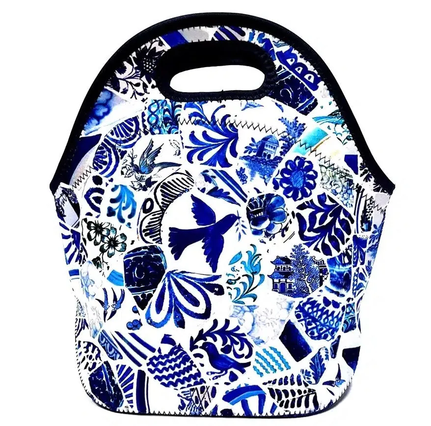 Neoprene Lunch Bag - Blue Mosaic