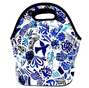 Neoprene Lunch Bag - Blue Mosaic