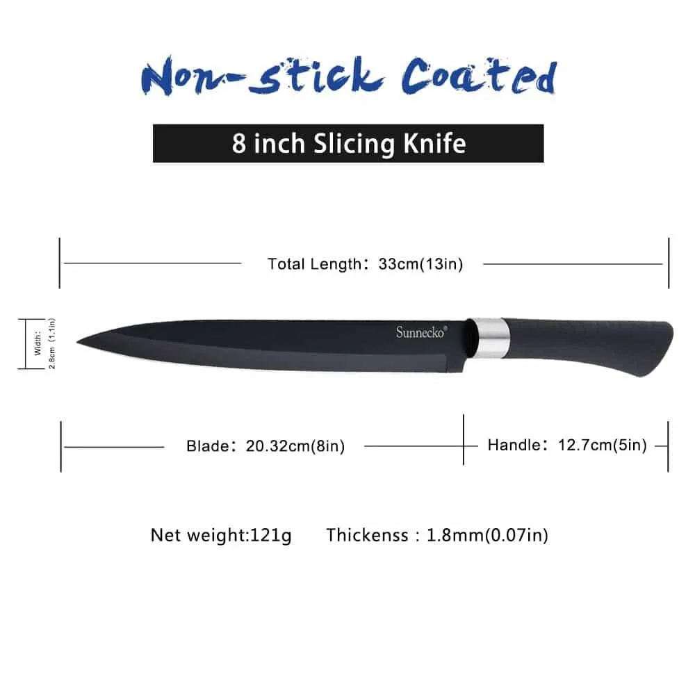 Non Stick Kitchen Knives Set