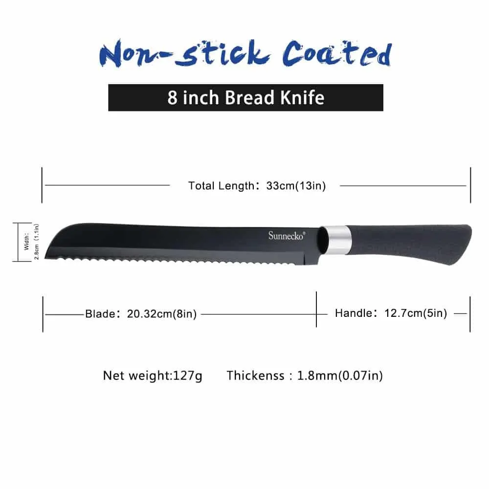 Non Stick Kitchen Knives Set