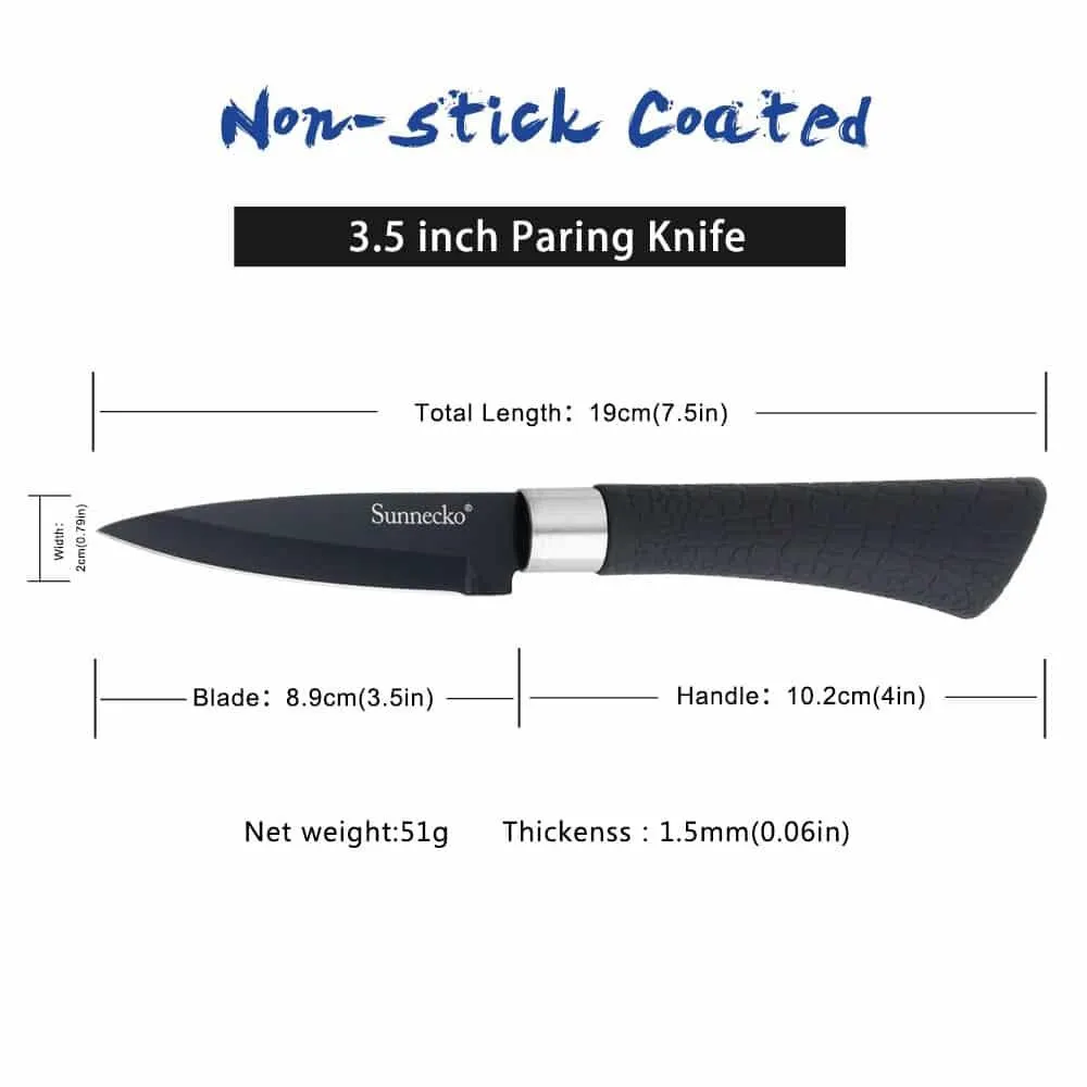 Non Stick Kitchen Knives Set
