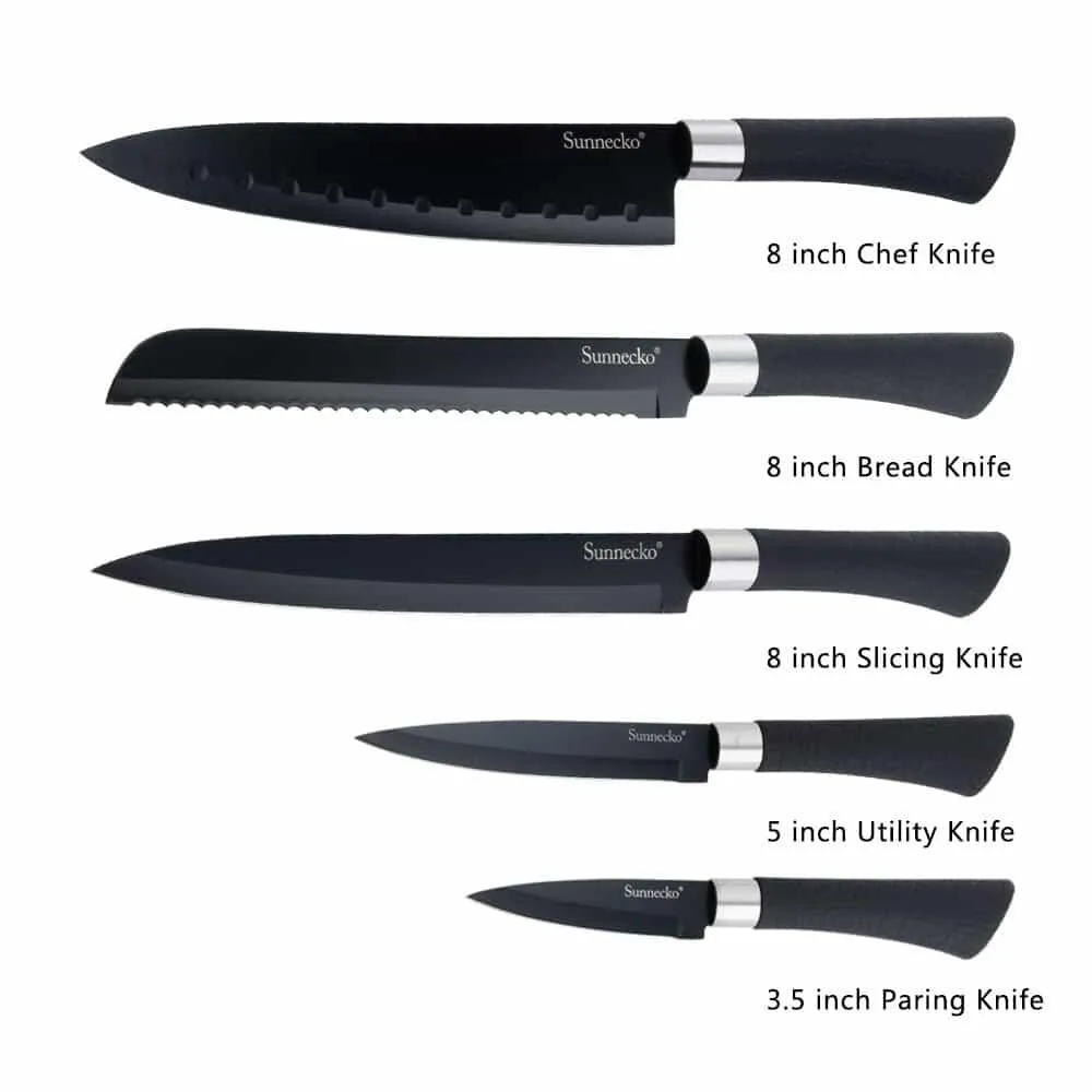 Non Stick Kitchen Knives Set