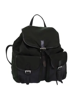 Nylon Backpack with Multiple Pockets and Italian Craftsmanship
