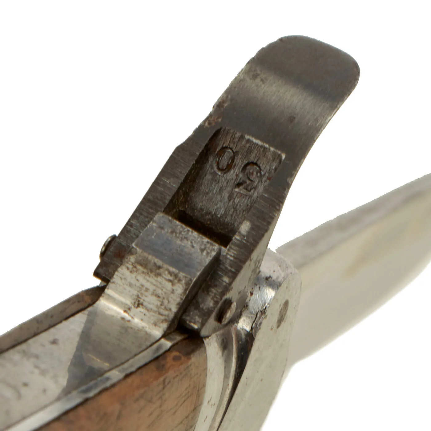 Original German WWII Early Luftwaffe Gravity Knife by Paul Weyersberg & Co. of Solingen with Waffen Proof - Mint Blade